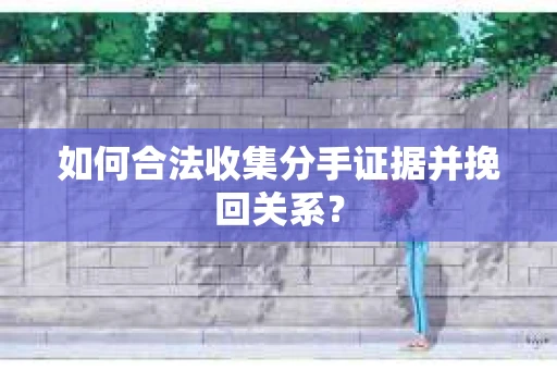 如何合法收集分手证据并挽回关系? 如何合法收集分手证据并挽回关系?