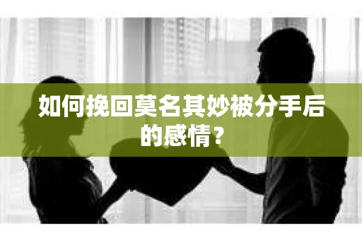 如何挽回莫名其妙被分手后的感情？