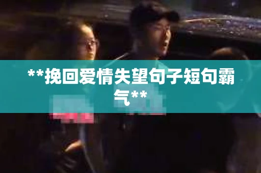 **挽回爱情失望句子短句霸气**