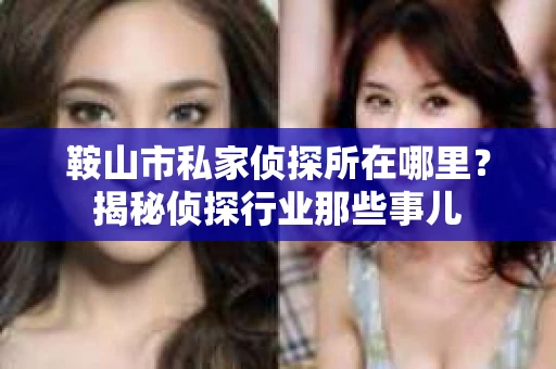 鞍山市私家侦探所在哪里？揭秘侦探行业那些事儿