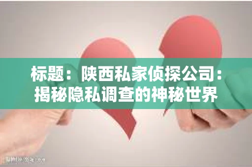 标题：陕西私家侦探公司：揭秘隐私调查的神秘世界