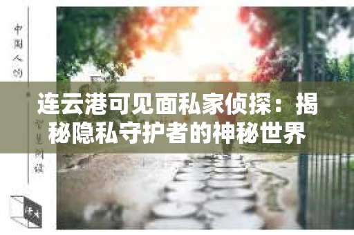 连云港可见面私家侦探：揭秘隐私守护者的神秘世界