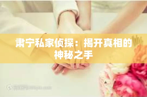 肃宁私家侦探：揭开真相的神秘之手