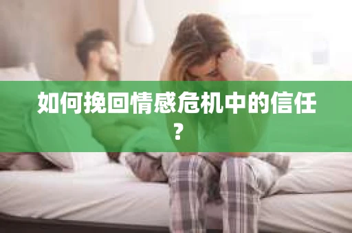 如何挽回情感危机中的信任? 如何挽回情感危机中的信任?
