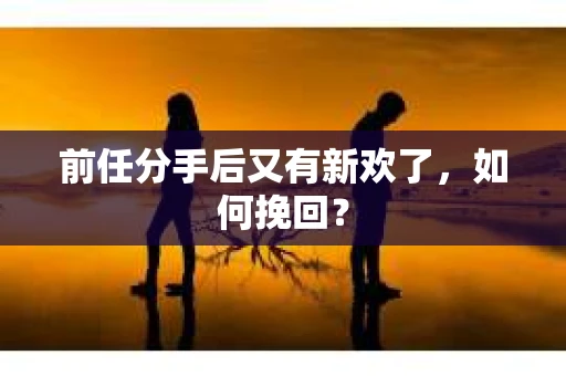 前任分手后又有新欢了，如何挽回？