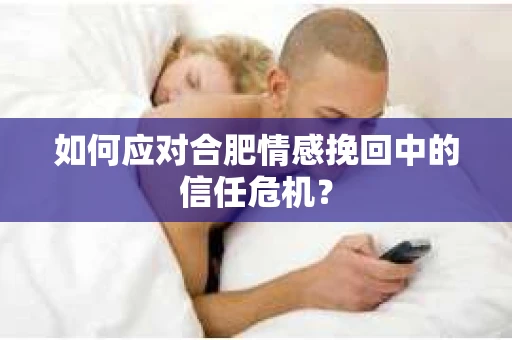 如何应对合肥情感挽回中的信任危机？
